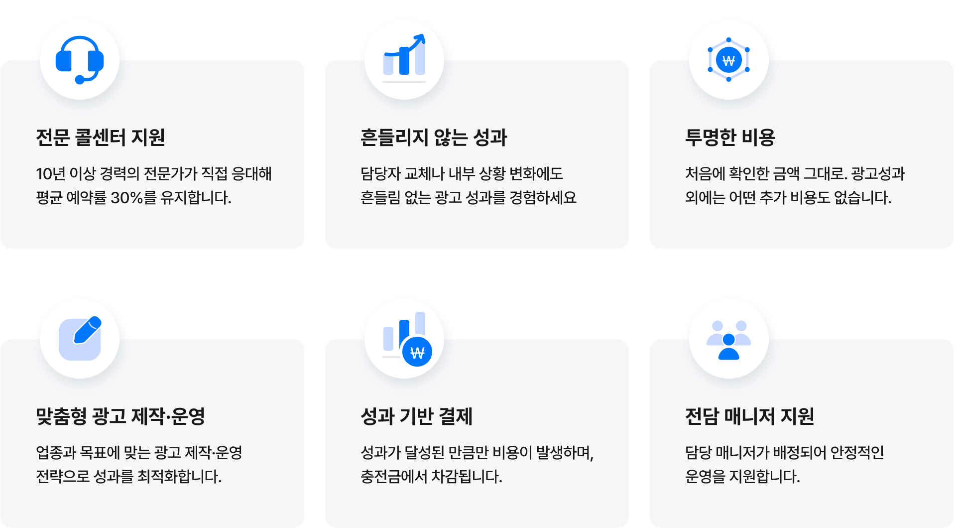 성과 걱정 없는 마케팅
